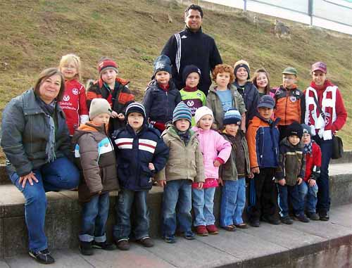 Zu Besuch: Diese Kindergartengruppe reiste extra aus Kirchheimbolanden nach Alzey an, um Ratinho kennen zu lernen.