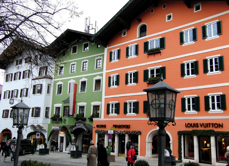  Ortsansichten des Nobelortes Kitzbühel.