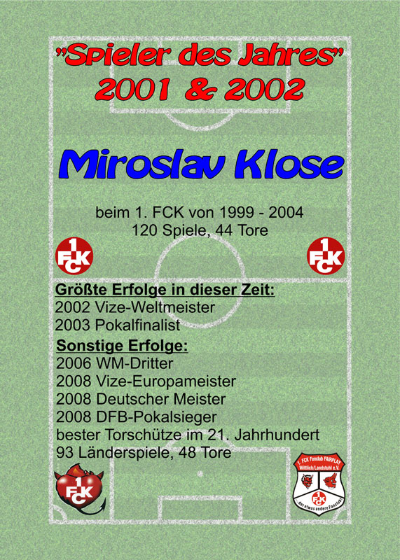  Die beeindruckende Erfolgsbilanz von Miroslav Klose.