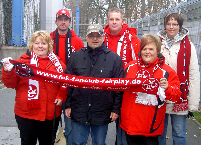 Die Fairplay-Leute vor dem Spiel: Zuversichtlich und hoffnungsfroh.