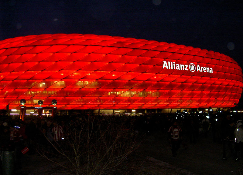 Imposanter Anblick: Die „Allianz-Arena“ in München.