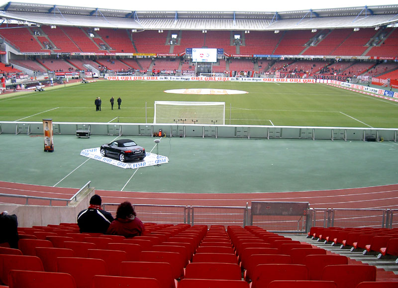  Blick in das Nürnberger WM-Stadion, die „Easy Credit Arena“.