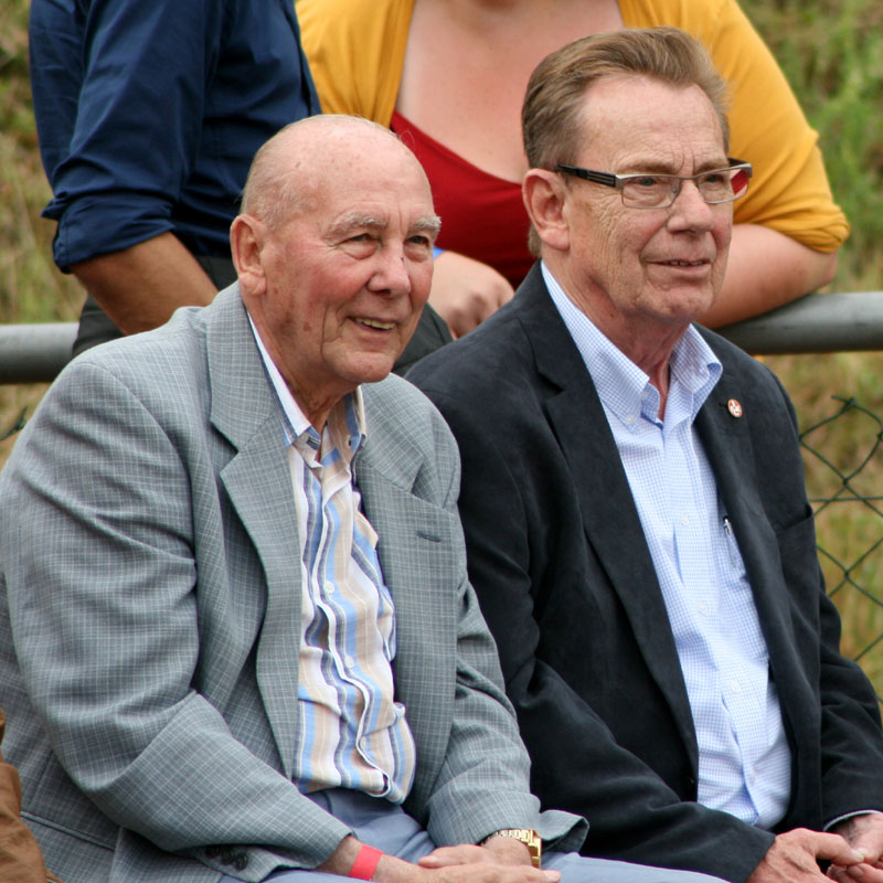  Als Ehrengäste in Oberbexbach dabei: Weltmeister Horst Eckel und Fairplay-Ehrenmitglied Norbert Thines.