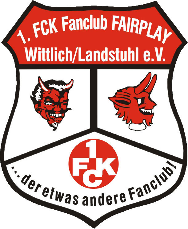 Das Wappen des „1. FCK Fanclubs Fairplay“.